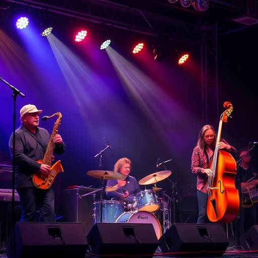 Fotografia del concerto di jazz Roma Jazz Fest, con i musicisti sul palco.